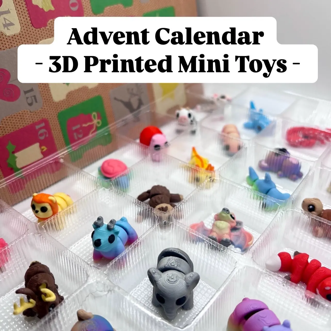Advent Calendar with 3D Prints - Perfect for the Holidays