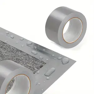 Waterproof Tear-Proof 66ft Pro-Grade Silvery Duct Tape - PVC Material, Ideal for Home Repairs & Sealing, Countertop Compatible, Leak-Proof Strip