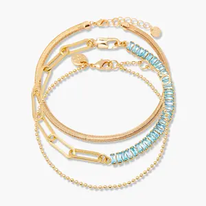 Priya Birthstone Tennis Bracelet Set