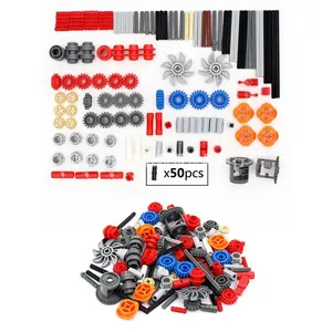 Technology small particle building block components 9686 accessories bulk variable-speed gears 181pcs set mixed components