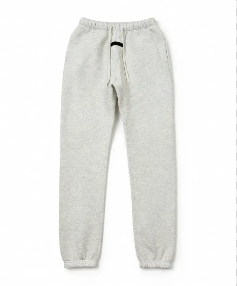 Men's Loose-Fitting Cotton Sweatpants, Versatile Casual Jogger Pants for Streetwear, Lounge, and Gym, Light Oatmeal, New Year