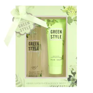 EBC Collection Green Style Fragrance Mist Brume Parfumee 250ml and Body Lotion Pour Le Corps 120ml