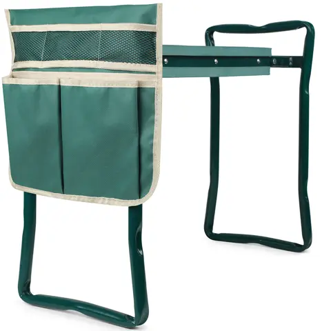 Garden Kneeler and Seat, Garden Bench for Kneeling and Sitting, Garden Stool and Kneeler with A Tool Pocket, Eva Soft Foam Pad for Kneeling and Seating, Gardening Gifts for Women Men Seniors Gardener
