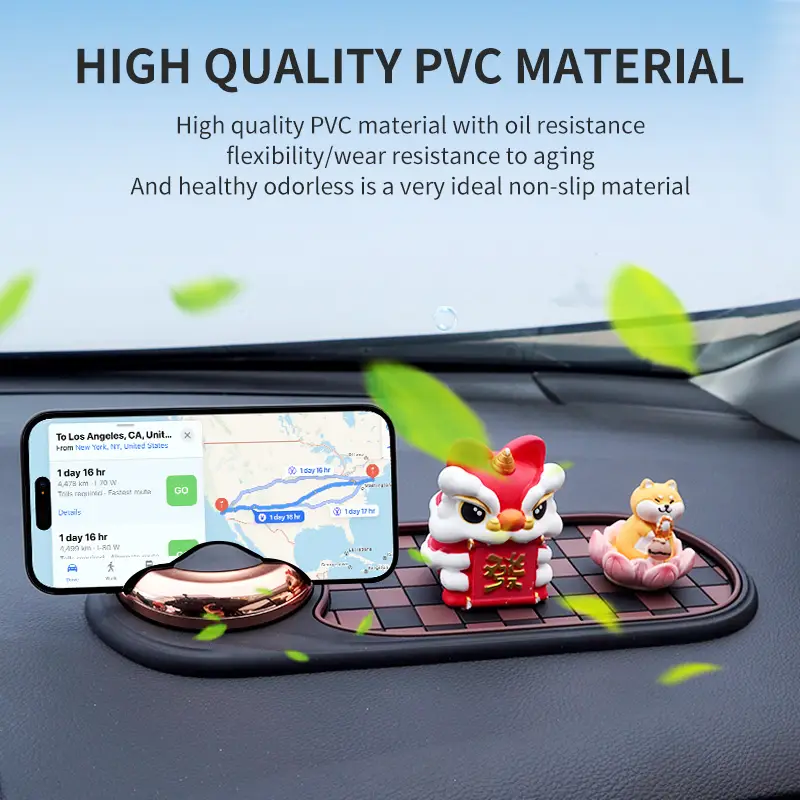 Multifunctional Vehicle-Mounted Anti-Slip Mat, Mobile Phone Navigation Frame, Central Control Storage Mat