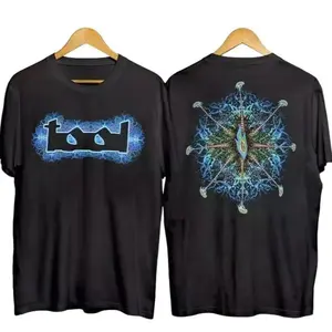 Tool Band T-Shirt, Rock Band Music Graphic Tee, Unisex Cotton Short Sleeve Shirt