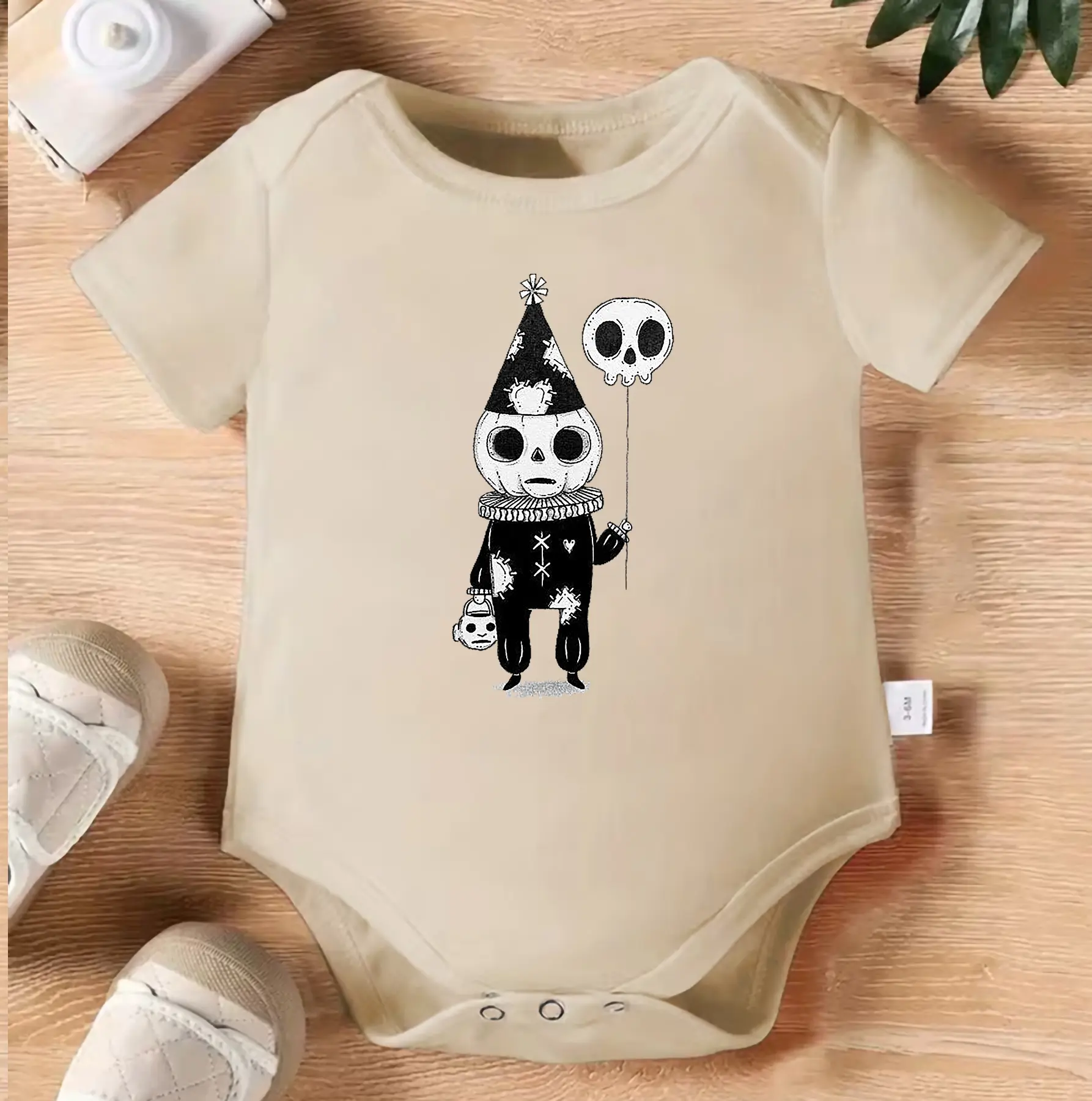 Vintage Skeleton Baby Bodysuit | Spooky Cute Halloween Infant Outfit | Retro Skull Baby Romper | Gothic Baby Clothes | Unique Fall Baby Shower Gift