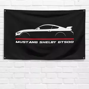 For Ford Mustang Shelby GT500 2020-2022 Car Enthusiasts 3x5 ft Flag Banner Gift, Birthday Gift, Polyester Fabric