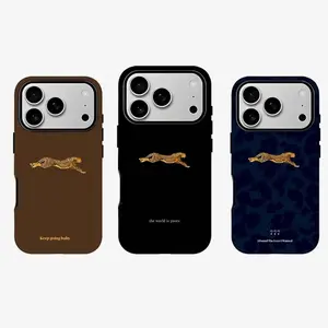 Cheetah Leopard Phone Case Glossy Animal DesignSuitable for iPhone 17-11 Pro Max/Plus and  Samsung Galaxy S23-25