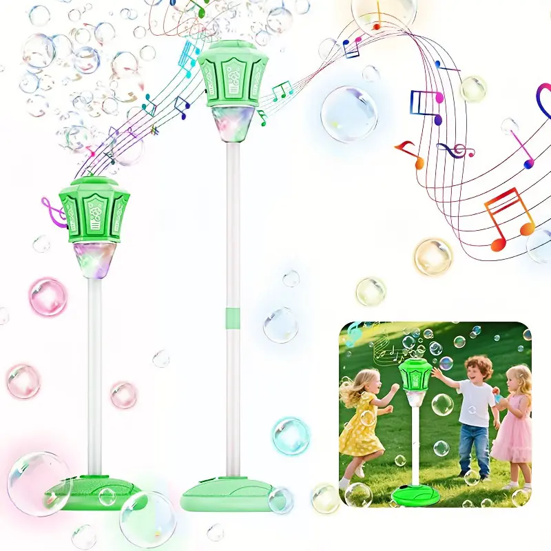 Standing Bubble Machine - Outdoor Automatic Vertical Maker with Lawn-Ready Base, 10,000+ Bubbles/Min Party-Ready Stream for Stage Performances, Wedding Venues