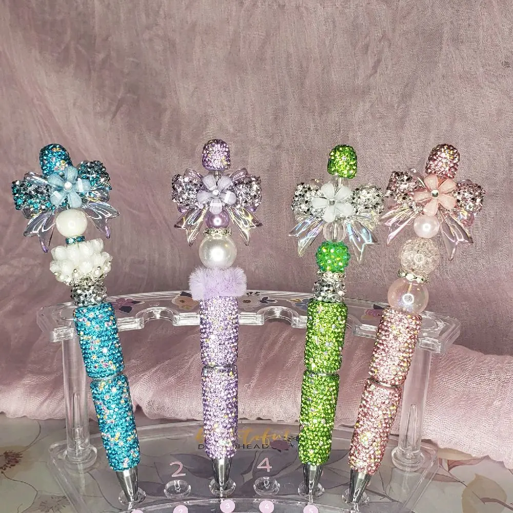 Bead rhinestone pens