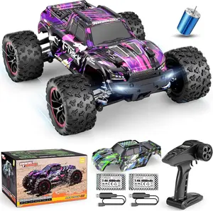 HAIBOXING 1/18 Scale Brushless RC Cars 18859A, 4WD Off-Road Fast Remote Control Trucks 48 KM/H Speed for Adults and Kids Boys, Truck Toys Gifts with Extra Shell and Battery 40+ min
