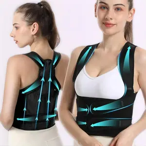 Adjustable back and shoulder posture correction strap, collarbone spine support, reshaping your body. It is very suitable for home, office and school, Adjustable Back Brace, Shoulder Back Aligner