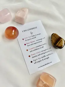 Confidence Crystal Tumble Set, Positive Affirmation