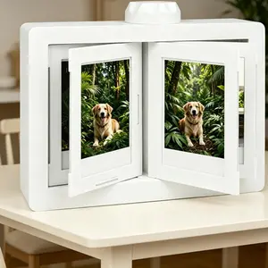 Classic Rotating Photo Frame,Home Decor Accessory,12 Photo Frames,Capable of Storing Up to 24 Photos,Sturdy Frame Design,Decoration For Living Room,Bedroom,And The Perfect Gift For Valentine's Day,Birthday,Christmas