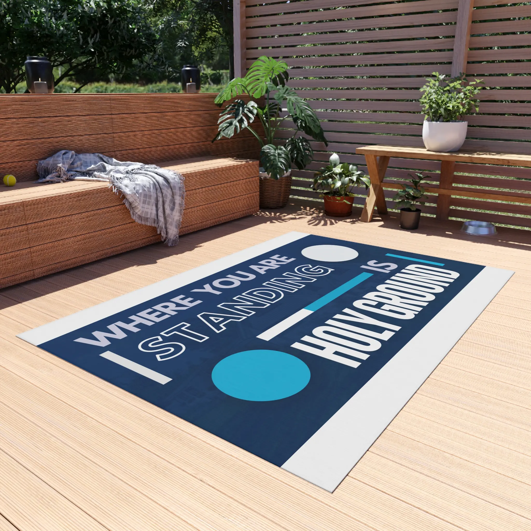 Where You Are Standing Is Holy Ground Design Rug - Christian Faith Rug