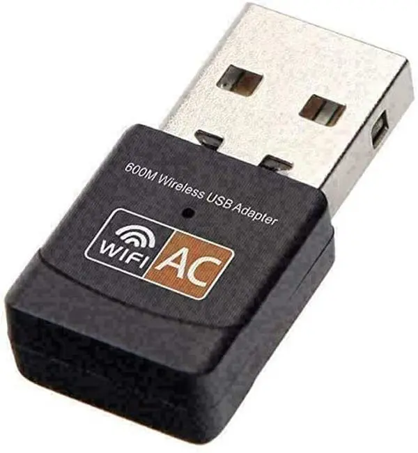 Mini AC600M Dual Band 2.4/5GHz Compact Form 802.11n/ac Wireless USB Adapter, 600M Wireless Network Device for Windows XP, Linux Laptops, Desktops
