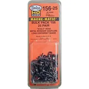 Kadee 156-25 HO Scale Whisker Coupler, 25/64" (long) Centerset Shank