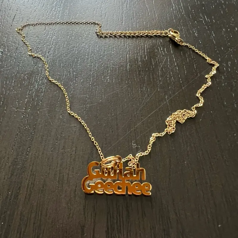 Gullah Geechee Nameplate Necklace