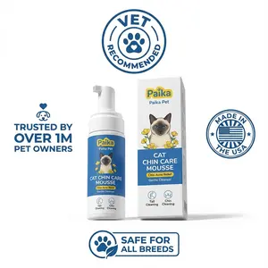 Pet Cat Chin Care Mousse, Grooming Essentials for Cats, Gentle Cleanser & Moisturizer, Perfect for Daily Use, Enhances Skin Health