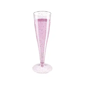 4.5oz Bulk Plastic Champagne Flutes | Case Toasting Glasses for Mimosas, Sparkling Wine | Disposable | Event Supply