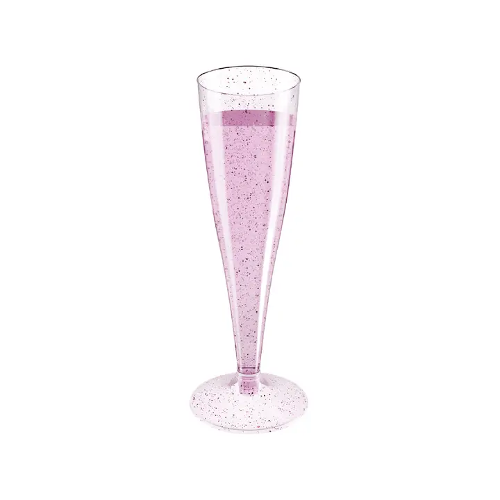 4.5oz Bulk Plastic Champagne Flutes | Case Toasting Glasses for Mimosas, Sparkling Wine | Disposable | Event Supply