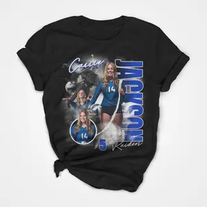 Custom Volleyball Shirt, Girl's Volleyball TShirt, Mom Fan Tee, Custom Player Shirt, No-Fade Colors, Wash After Wash, Perfect