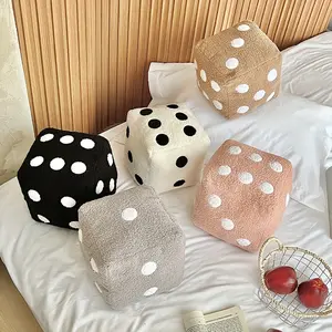 1pc, Soft Sofa Decorative Dice Throw Pillow, 7.87*7.87inch, Decorative Throw Pillow, Suitable for Living Room Bedroom Sofa, Home Decoration Room Decoration, Removable Cushion