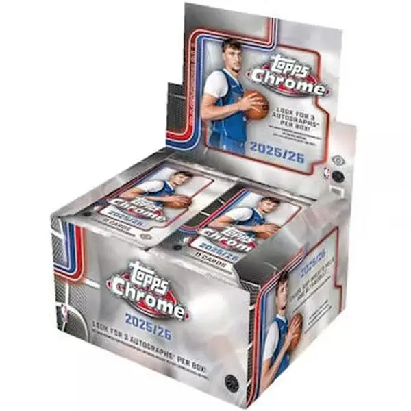 2025/26 Topps Chrome Basketball Hobby Jumbo Box