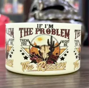If I'm The Problem Silicone Boot Bumper Sleeve for Tumblers Drinkware Cup Bottles