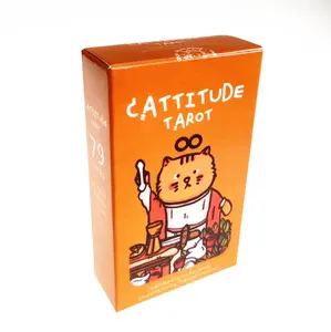NEW Cattitude Tarot Cards For Divination Personal Use Poker Cats Oracle Deck Romance Board Games