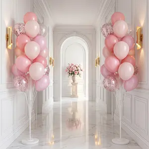 1PC High-Top Balloon Stand Set for Floor- 5.25FT Balloon Column Kit with Stand, Base and Pole,Balloon Tower Backdrop Decoration for Wedding, Baby Shower, Birthday Party, or Bachelorette Parties