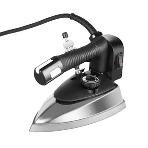 1200W 110V US Plug Industrial Steam Iron 3L Tank 5-Gear 60-220℃ Dry/Steam for Garment Factory Dry Cleaner Hotel Anti-drip