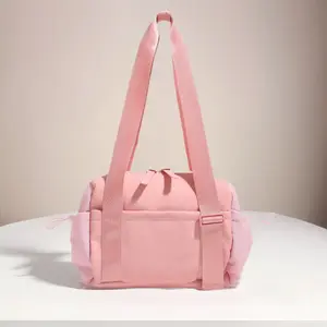 Compact Waterproof Gym Tote for Women, Lightweight Sports Duffel with Wet Pocket, Adorable Fitness Travel Bag for Pool, Beach and Daily Gym Use