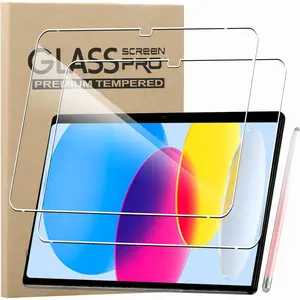 2-Pack Ultra-Clear Glass Screen Protector, Compatible with Apple iPad 11inch A16 Chip/iPad Gen 11/iPad 2022/iPad 10 11inch
