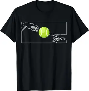 Tennis ball for tennis player tennis player to tennis Summer Casual Short Sleeve Cotton T-Shirt