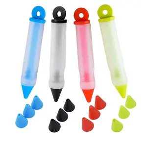 Pastry DIY Cake Decorating Pen Cake Cookie Cream Pastry  Decorating Pen Kit, Cake Decoration Tool,For Bakery Kitchen 4 Colors