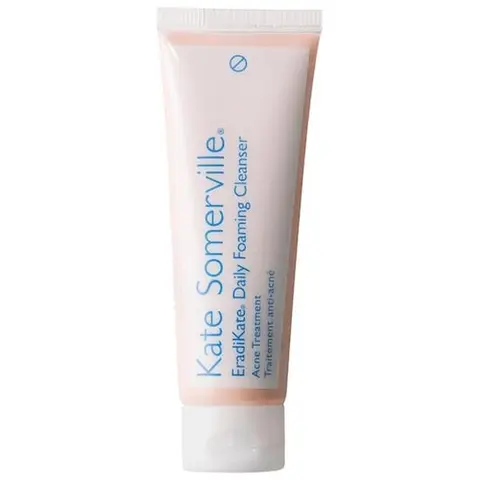 Kate Somerville EradiKate 3% Sulfur Daily Foaming Facial Cleanser - Clinically Formulated Anti-Acne Cleansing Wash with Soothing Honey Mix, Rice, Oat Oil, Oil Balance, Blackhead Removal, Scar Prevention, Skin Clarifying for Daily Use