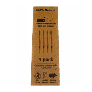 100% Natural Toothbrush 4-Pack