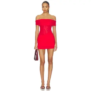 superdown Solene Mini Dress in Cherry Red