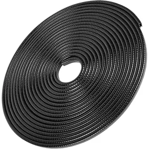 16.4 Ft(5M)  Door Edge Guards U Shape Edge Trim Rubber Seal Protector  Door Protector  Protection Door Edge Anti- Rubber Clips Fit for