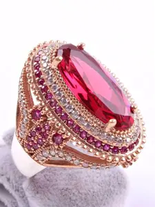 1 Pc Elegant Cubic Zirconia Rings For Women For Wedding Engagement Anniversary Party Jewelry Valentine's Day Gift