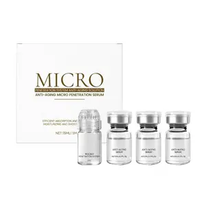 Micro Penetration Serum System – Anti‑Aging Skincare Kit with Microneedle Stamp – Supports Absorption, Hydration & Smooth Texture – 15ml – For Fine Lines, Dullness & Uneven Tone