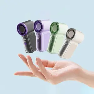 Mini Portable Fan, Smart LED Display, 6-Speed Wind Adjustment, Long-Lasting 2000mAh Battery, Suitable For Travel, Shopping, And Camping, Perfect Summer Gift