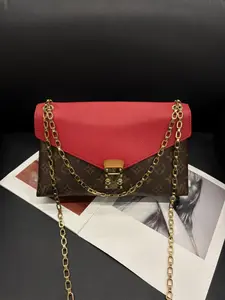 Pre-owned Louis Vuitton Leather Shoulder Bags Preloved LV monogram Pallas chainbag W639#