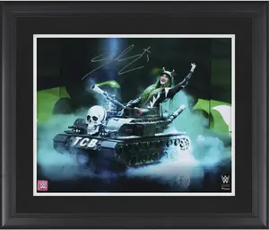 Shotzi Blackheart WWE Framed Autographed 16" x 20" Riding TCB Tank Photograph - Fanatics Authentic Certified