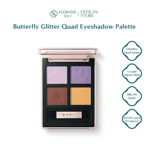 Florasis Butterfly Glitter Quad Eyeshadow Palette