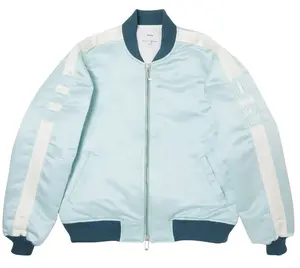 Rhude Satin Bomber Jacket 'Teal'