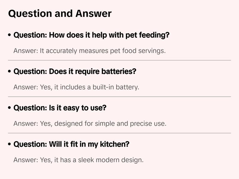 Pet Food Weighing Spoon