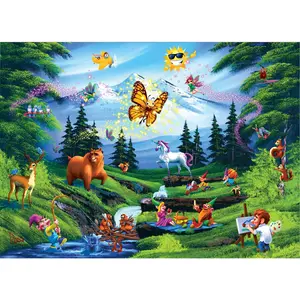 Bob Ross This Is Happy Place 1000 Piece Jigsaw Puzzle