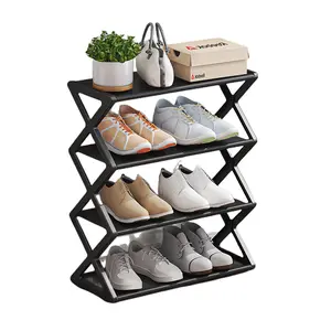 X-Type Simple, Multi-Layer Home Shoe Organizer, Dormitory Rent Room Entrance Shoe Cabinet, Student Storage Shelf, Vertical Shoe Rack